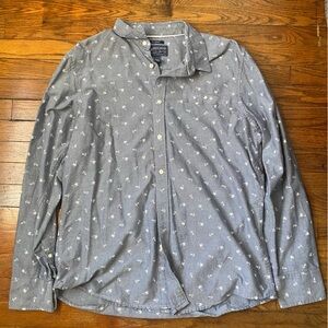 American Rag Men’s X-Large long sleeve shirt with palm tree print